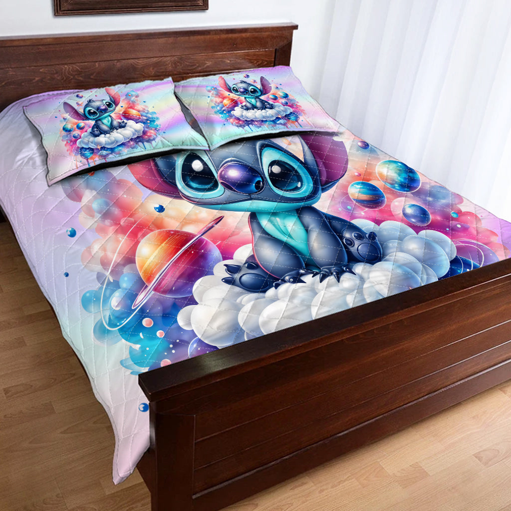 Personalized Galaxy Ohana Quilt Set Sweet Dreams Gift for Kids Quilt Set GradoCreations