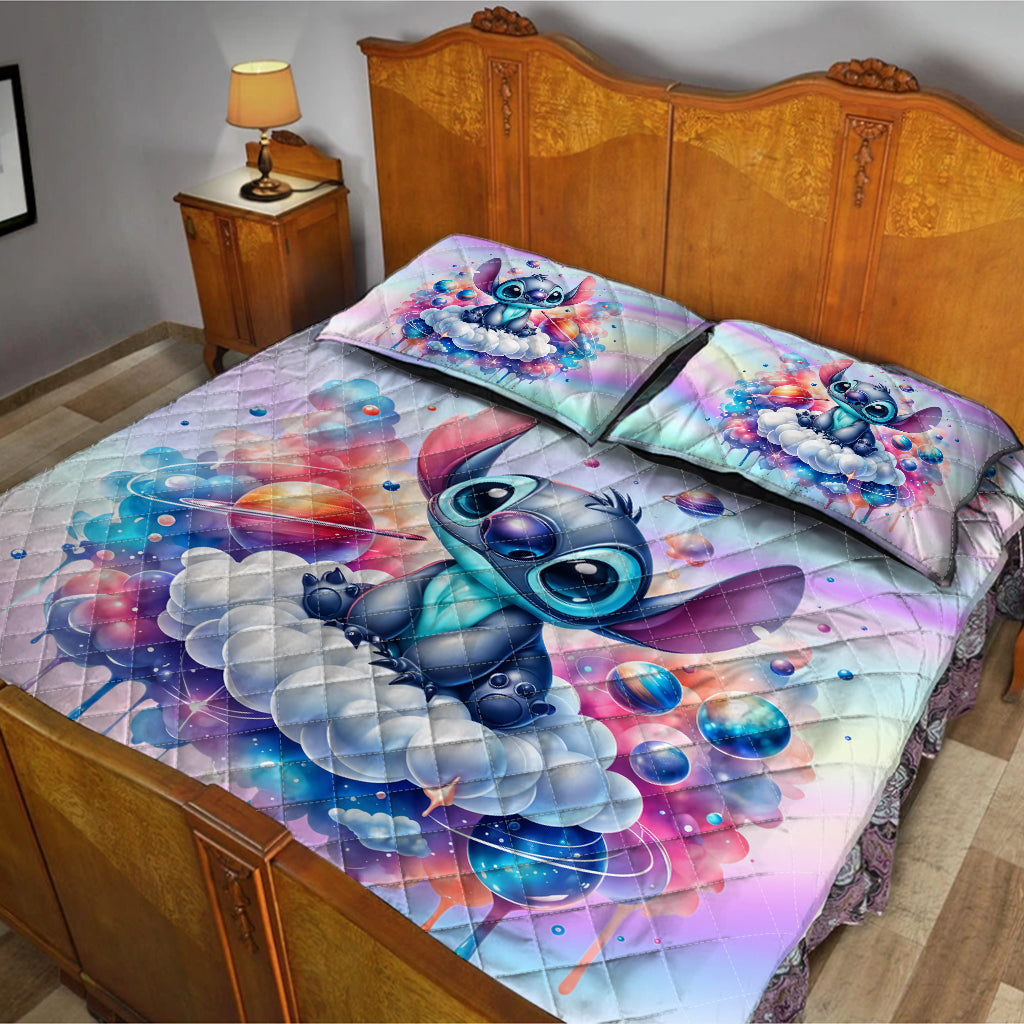 Personalized Galaxy Ohana Quilt Set Sweet Dreams Gift for Kids Quilt Set GradoCreations