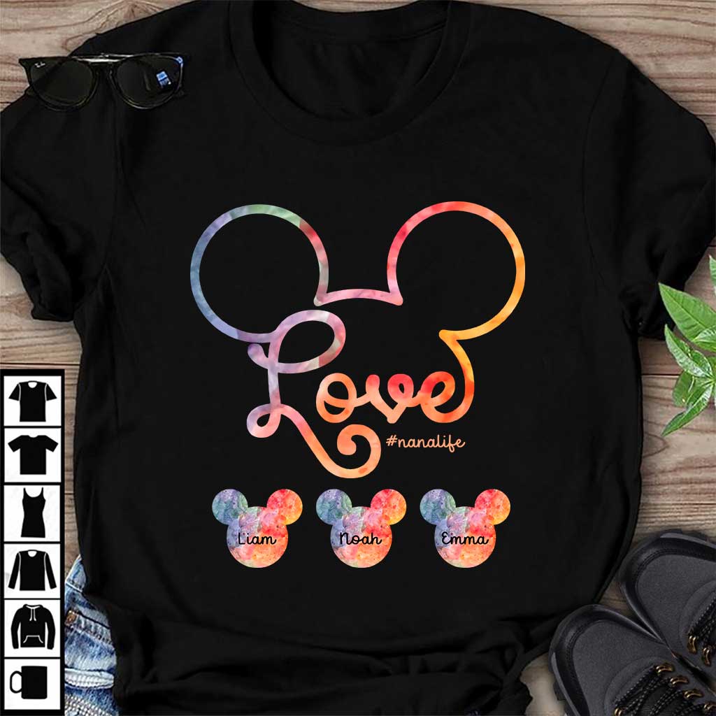 Personalized Grandma T-shirt and Hoodie with Love Design T-shirt & Hoodie GradoCreations