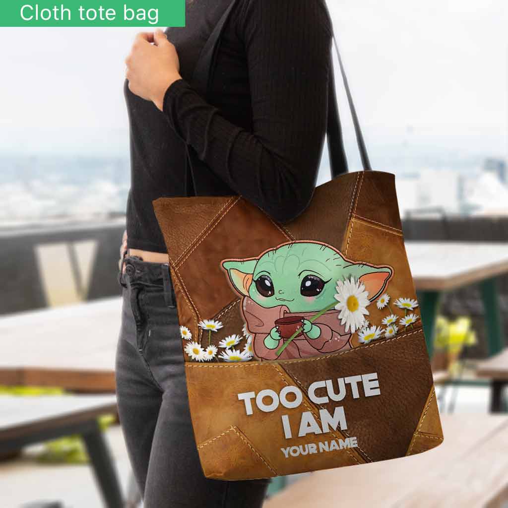 Personalized Cute Character Tote Bag Custom Name Gift Tote Bag GradoCreations