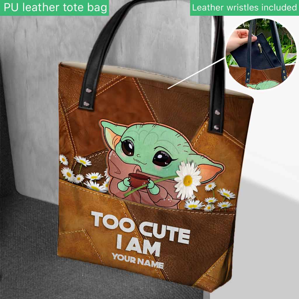 Personalized Cute Character Tote Bag Custom Name Gift Tote Bag GradoCreations