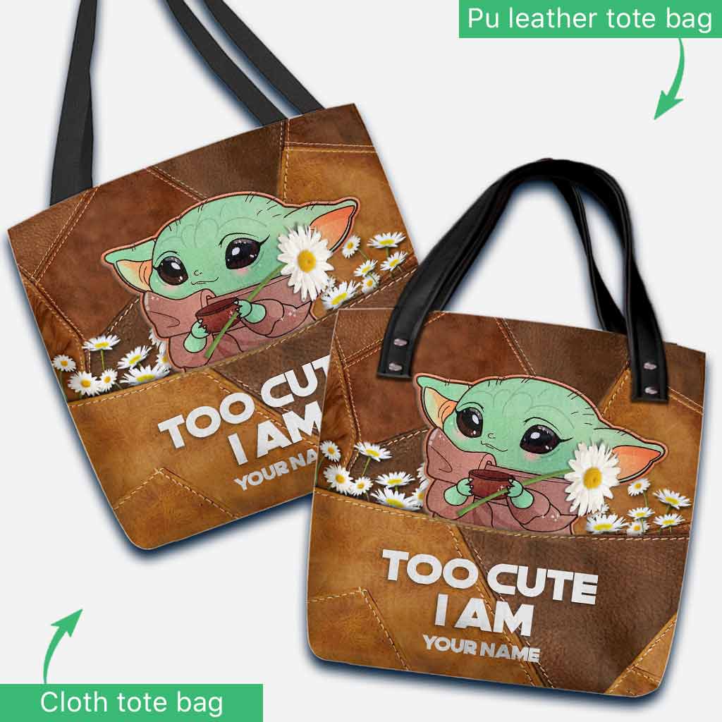 Personalized Cute Character Tote Bag Custom Name Gift Tote Bag GradoCreations