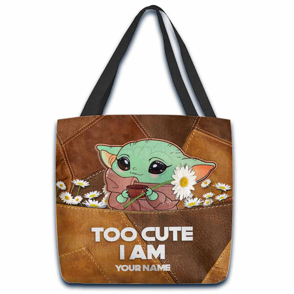 Personalized Cute Character Tote Bag Custom Name Gift Tote Bag GradoCreations