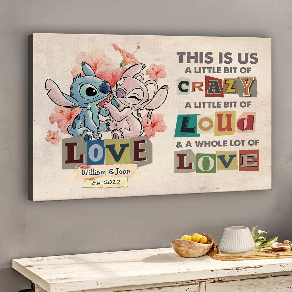 Personalized Canvas Poster for Couples with Names and Dates - Unique Home Decor Gift Canvas and Poster GradoCreations