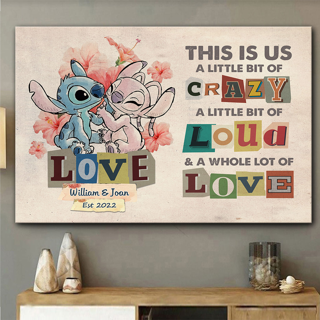 Personalized Canvas Poster for Couples with Names and Dates - Unique Home Decor Gift Canvas and Poster GradoCreations