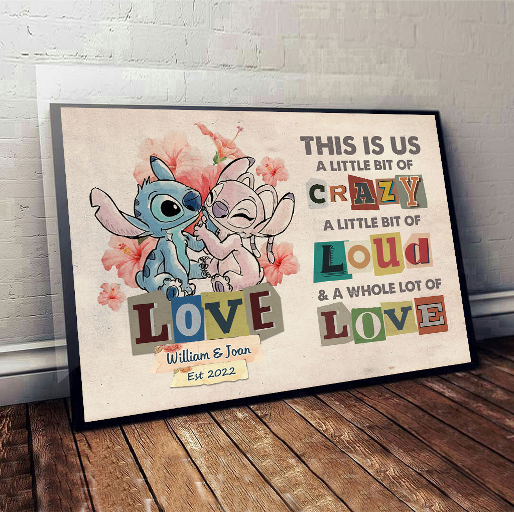Personalized Canvas Poster for Couples with Names and Dates - Unique Home Decor Gift Canvas and Poster GradoCreations