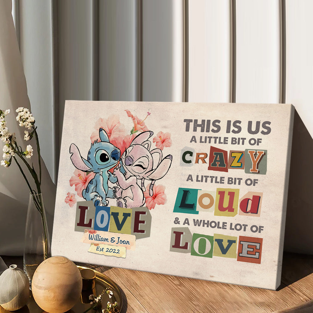 Personalized Canvas Poster for Couples with Names and Dates - Unique Home Decor Gift Canvas and Poster GradoCreations