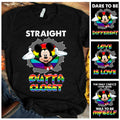 Personalized LGBT Support Kid Shirt Straight Outta Closet Kid Shirt GradoCreations
