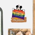 Personalized LGBT Support Wood Sign Custom Family Name Gift Wood Sign GradoCreations