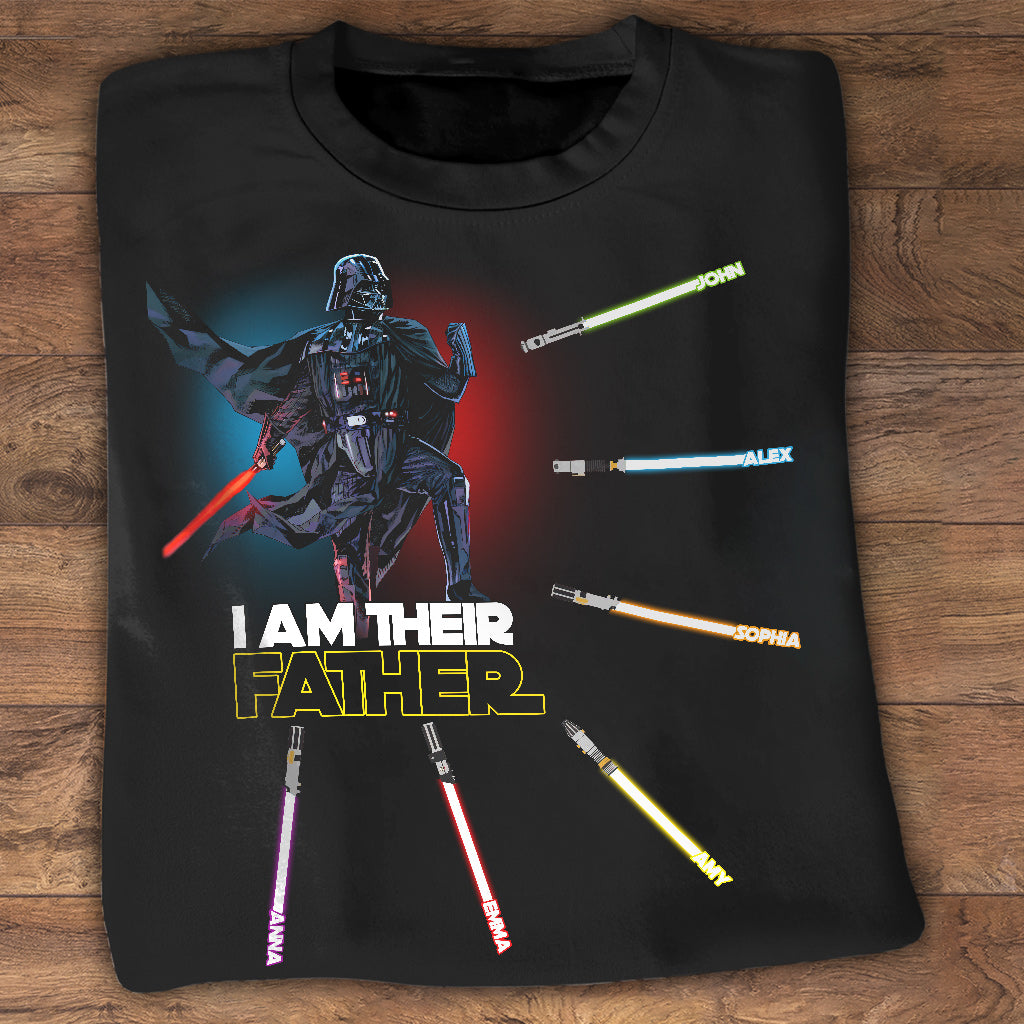 Personalized I Am Their Father T-shirt & Hoodie Custom Names Gift for Dad T-shirt & Hoodie GradoCreations