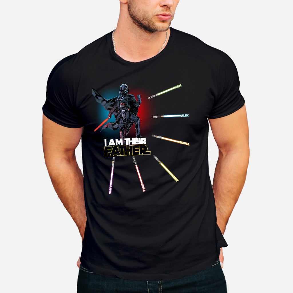 Personalized I Am Their Father T-shirt & Hoodie Custom Names Gift for Dad T-shirt & Hoodie GradoCreations