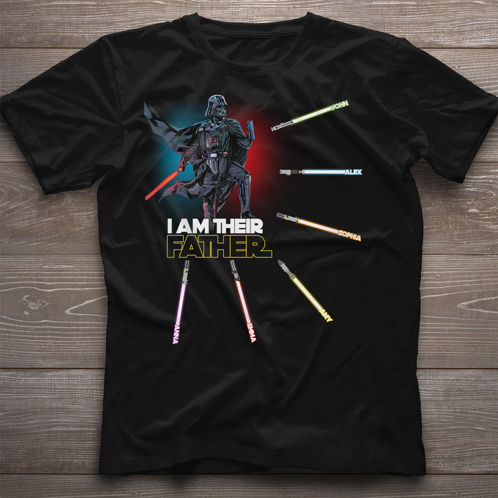 Personalized I Am Their Father T-shirt & Hoodie Custom Names Gift for Dad T-shirt & Hoodie GradoCreations