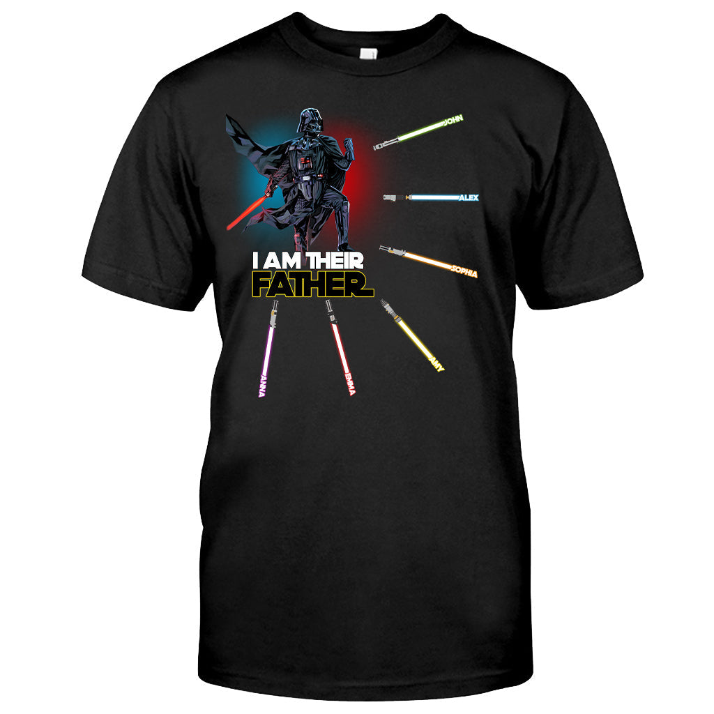 Personalized I Am Their Father T-shirt & Hoodie Custom Names Gift for Dad T-shirt & Hoodie GradoCreations