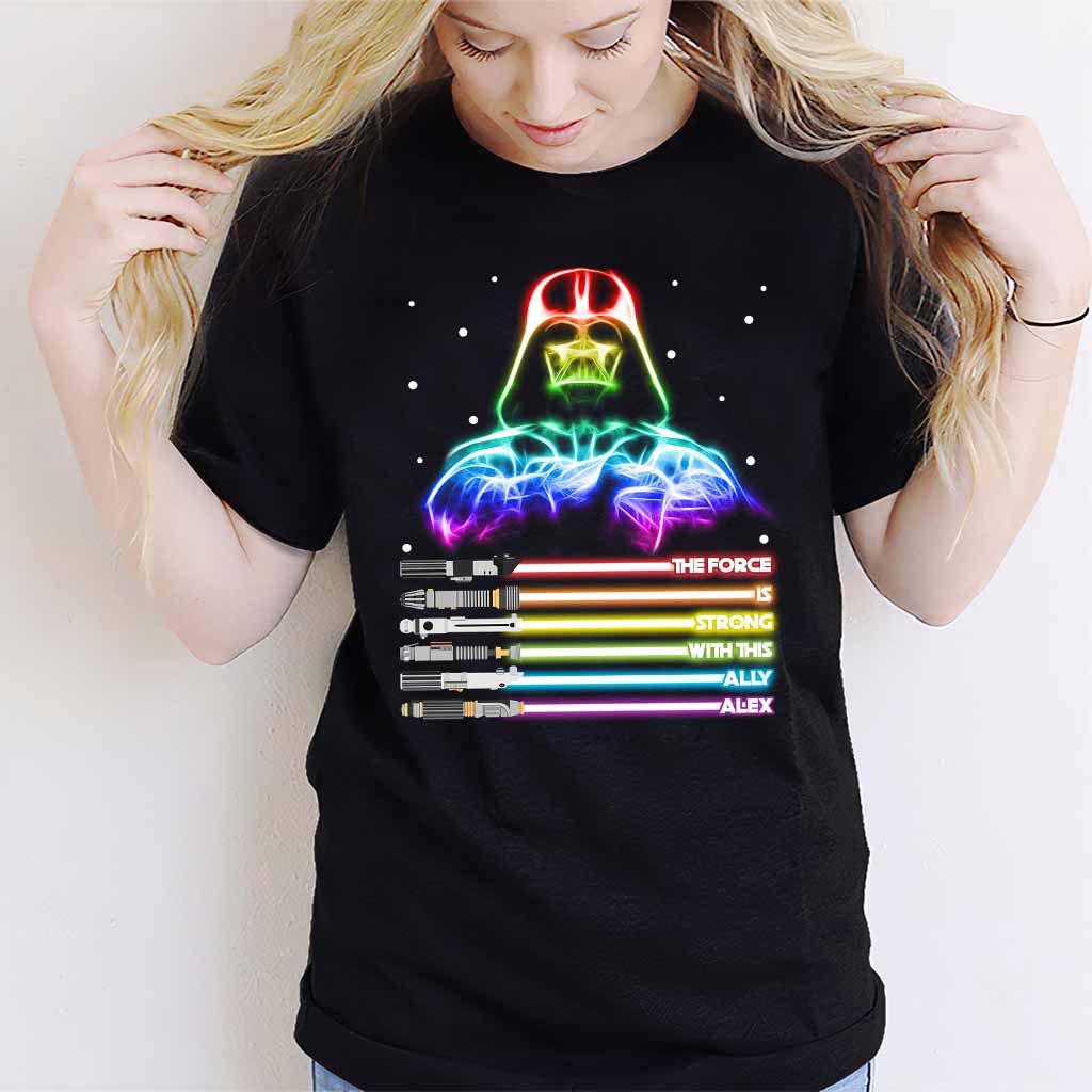 Personalized LGBT Support T-Shirt & Hoodie with Custom Name T-shirt & Hoodie GradoCreations