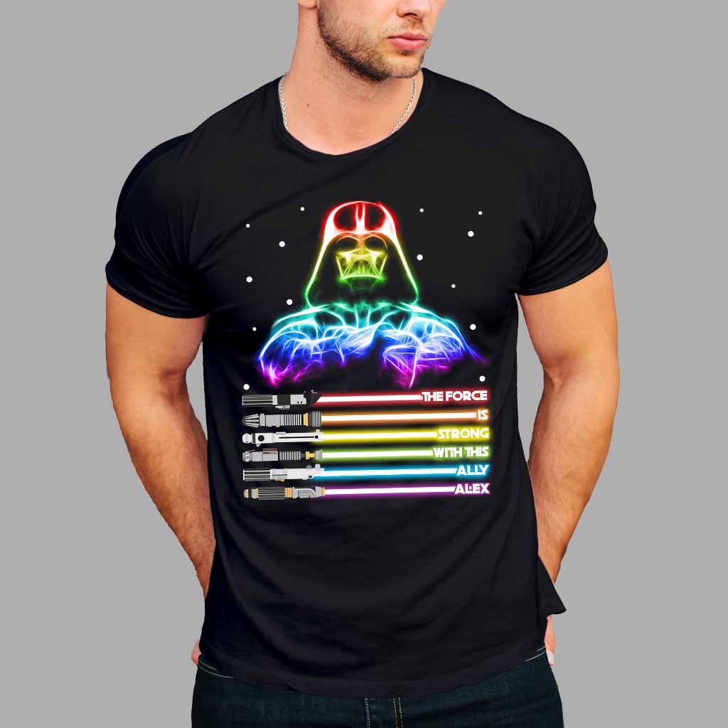 Personalized LGBT Support T-Shirt & Hoodie with Custom Name T-shirt & Hoodie GradoCreations