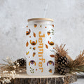 Personalized Ohana Glass Can with Straw Custom Name Gift for Fall Can Glass GradoCreations