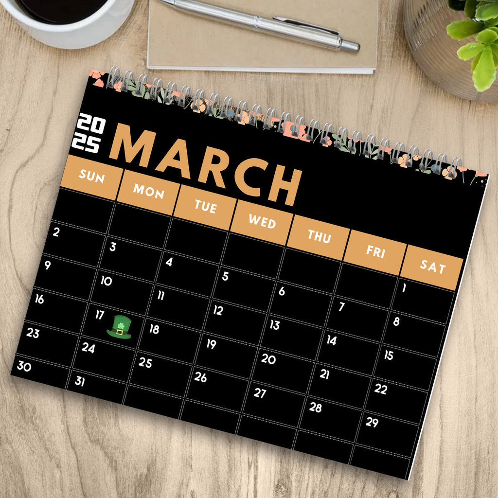 Personalized Funny Affirmation Wall Calendar Custom Name Gift for Colleague Wall Calendar & Desk Calendar GradoCreations