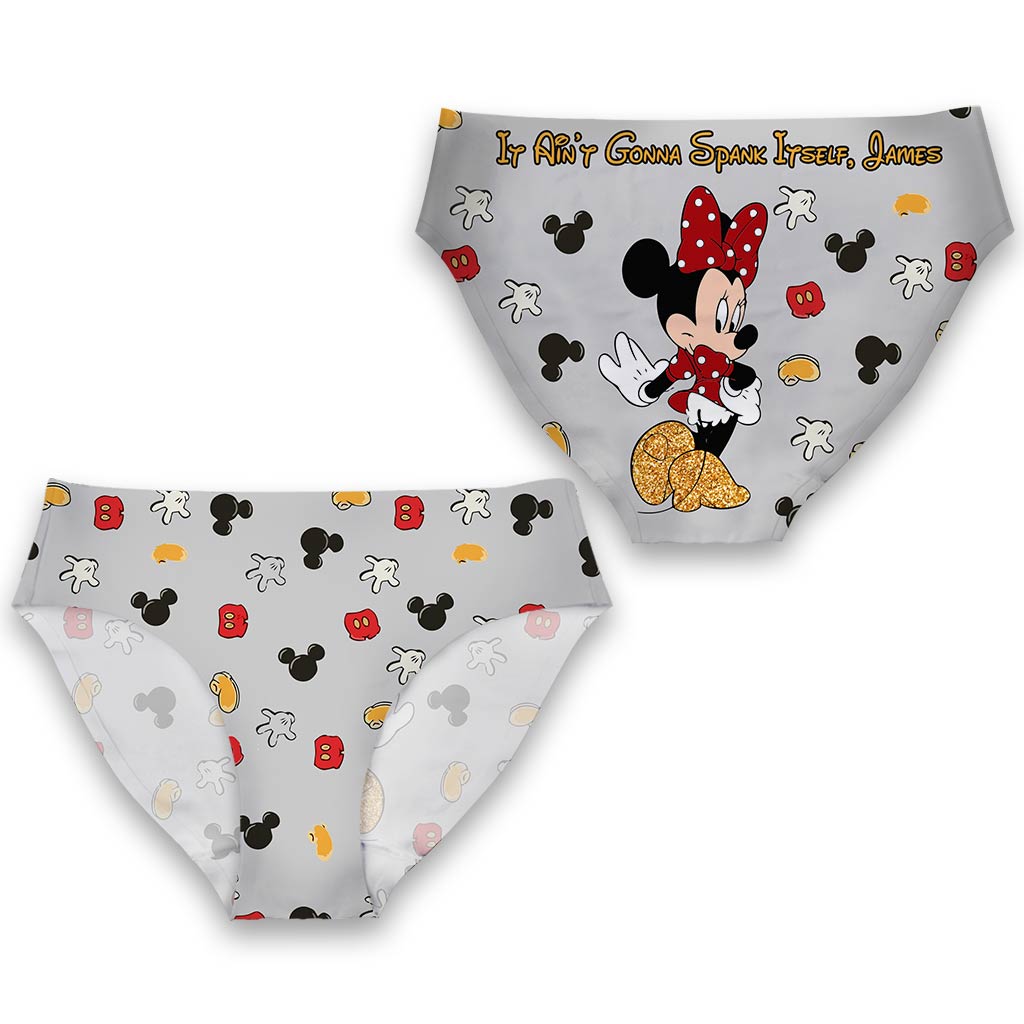 Personalized Women's Briefs Cute Mouse Design Gift for Her Women Briefs GradoCreations