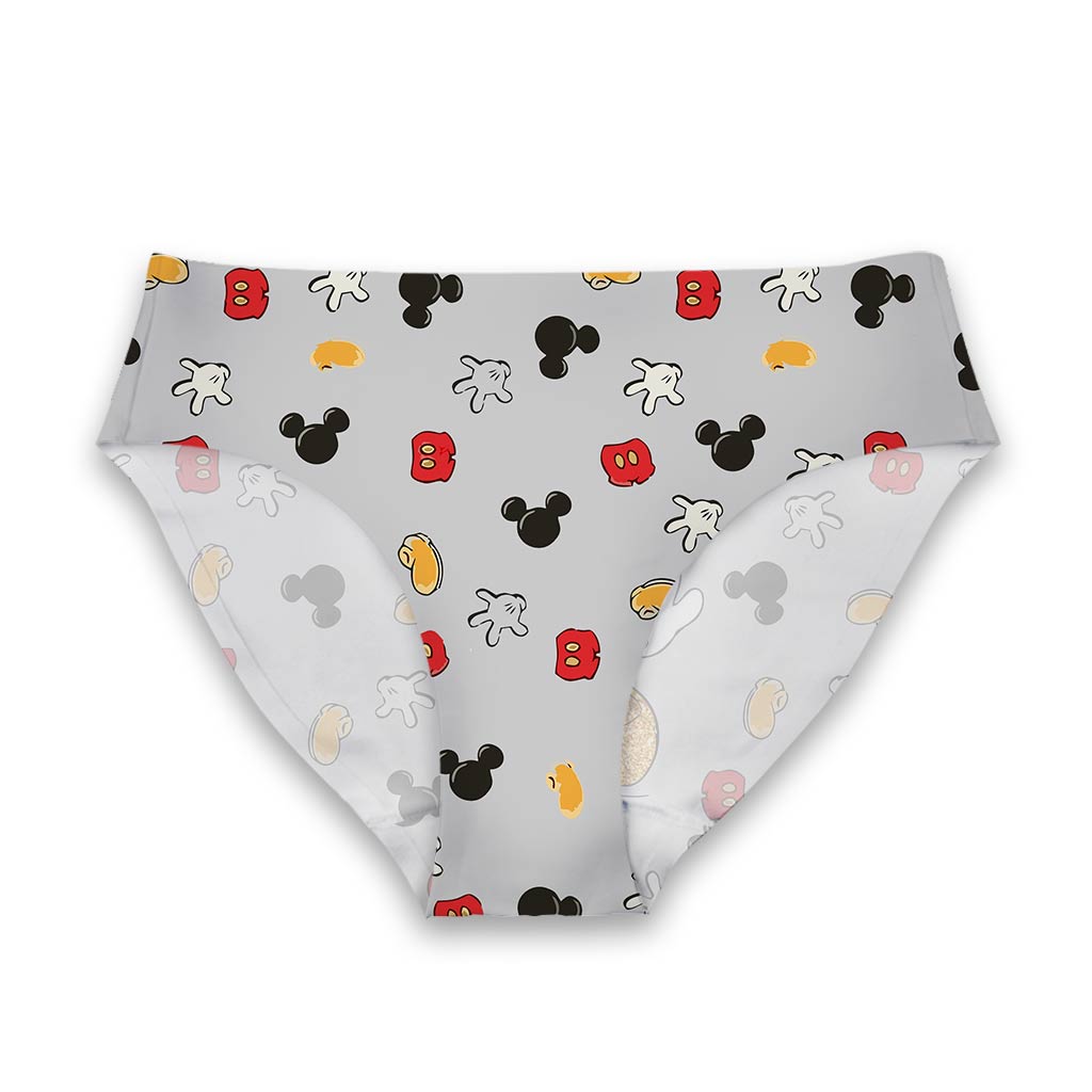 Personalized Women's Briefs Cute Mouse Design Gift for Her Women Briefs GradoCreations
