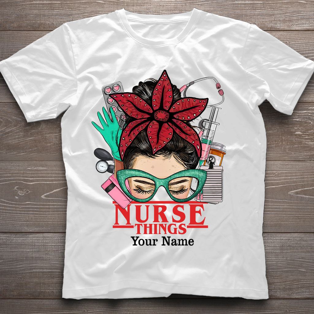 Personalized Nurse Things T-shirt & Hoodie Custom Name Gift T-shirt & Hoodie GradoCreations