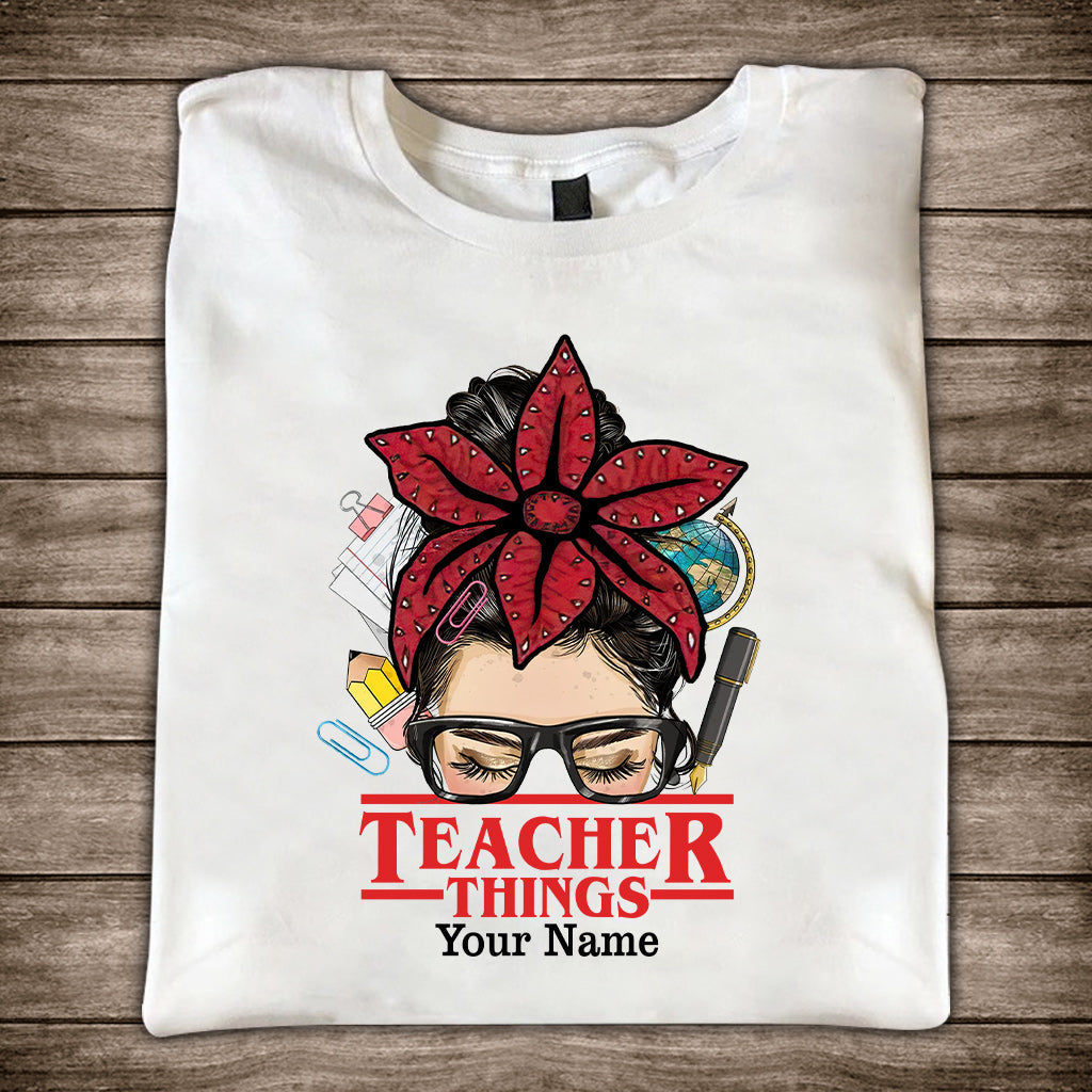 Personalized Teacher Things T-shirt & Hoodie Custom Name Gift T-shirt & Hoodie GradoCreations