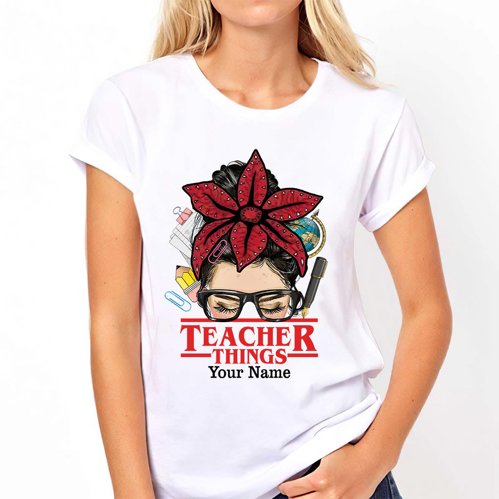 Personalized Teacher Things T-shirt & Hoodie Custom Name Gift T-shirt & Hoodie GradoCreations