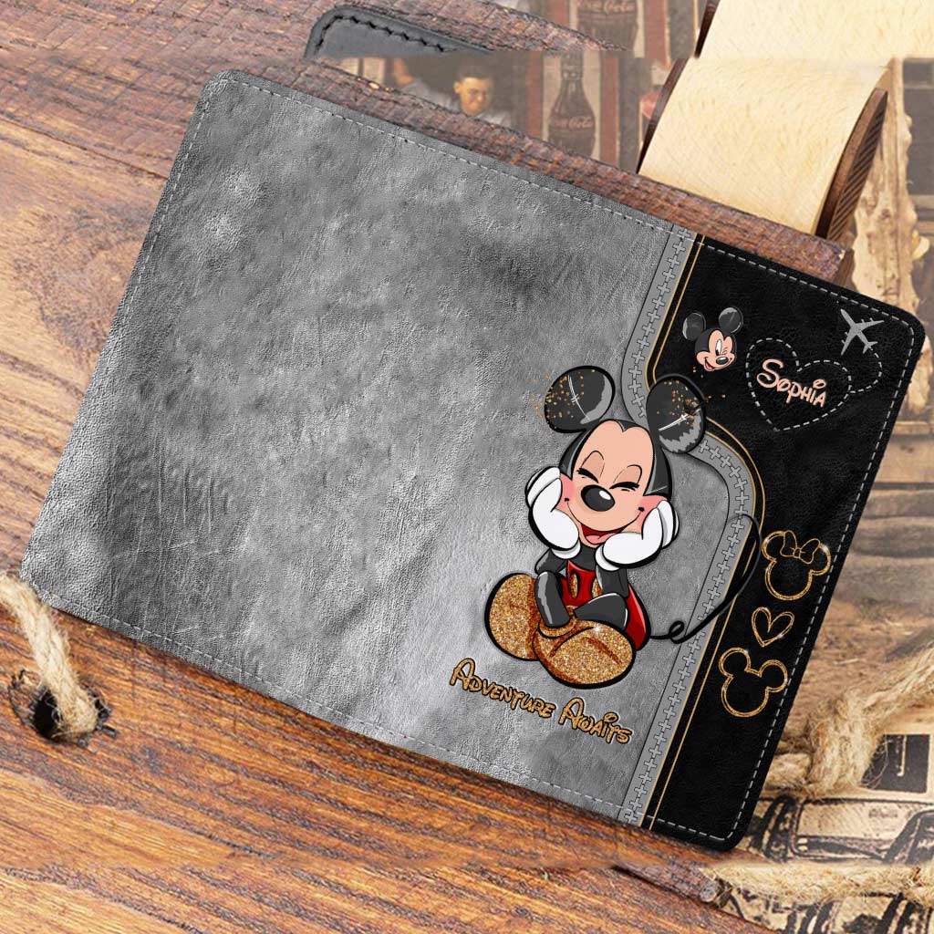 Personalized Mickey Mouse Passport Holder Custom Name Gift for Travel Passport Holder GradoCreations