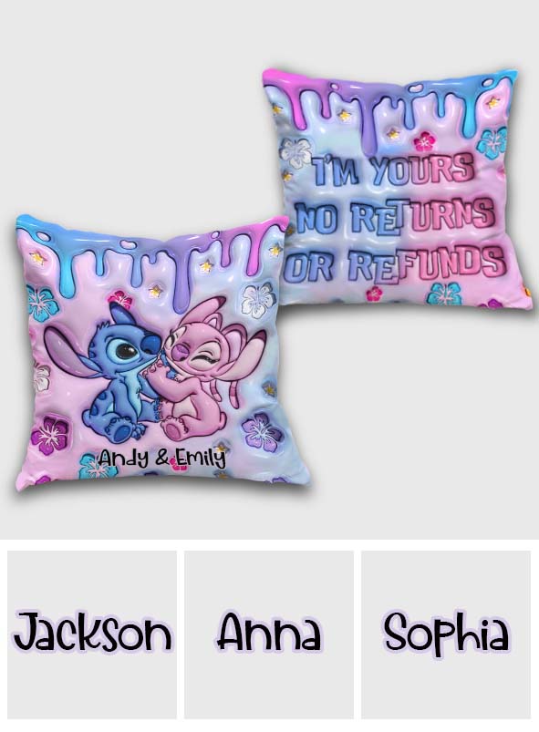 Personalized Ohana Throw Pillow Custom Names Gift for Couples Throw Pillow GradoCreations