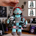 Personalized Nightmare Plush Keychain Custom Name Gift Plush Keychain GradoCreations