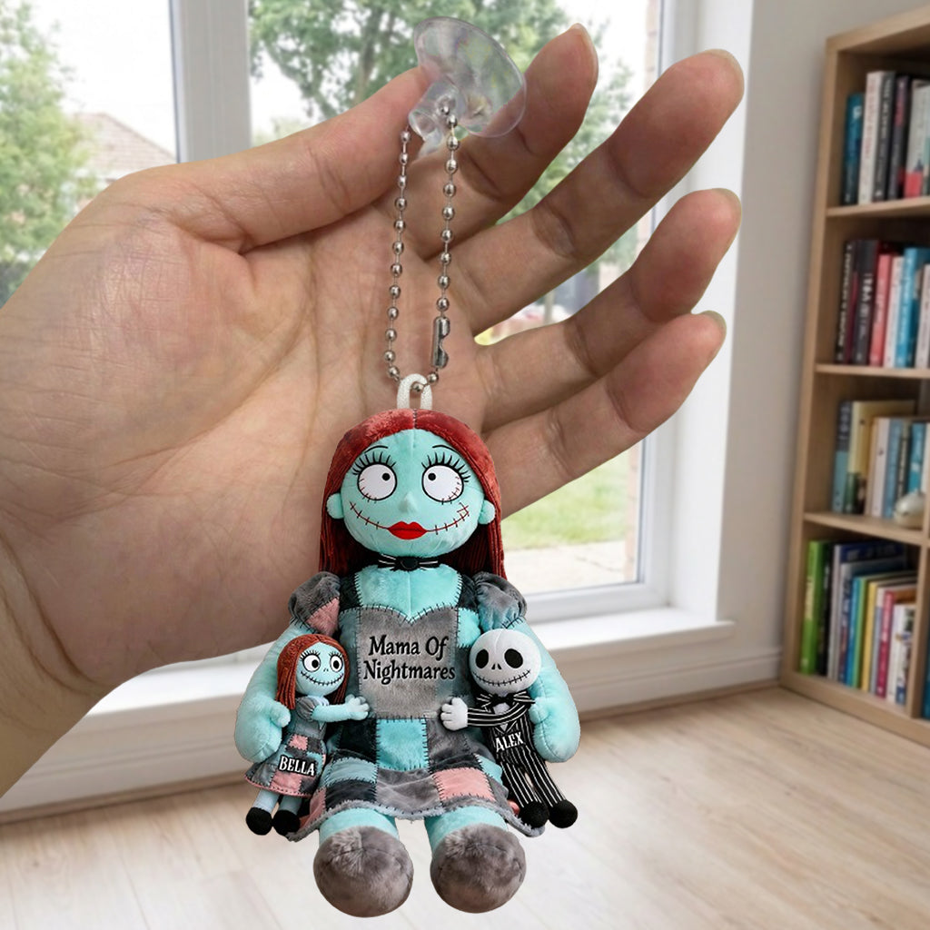 Personalized Nightmare Plush Keychain Custom Name Gift Plush Keychain GradoCreations