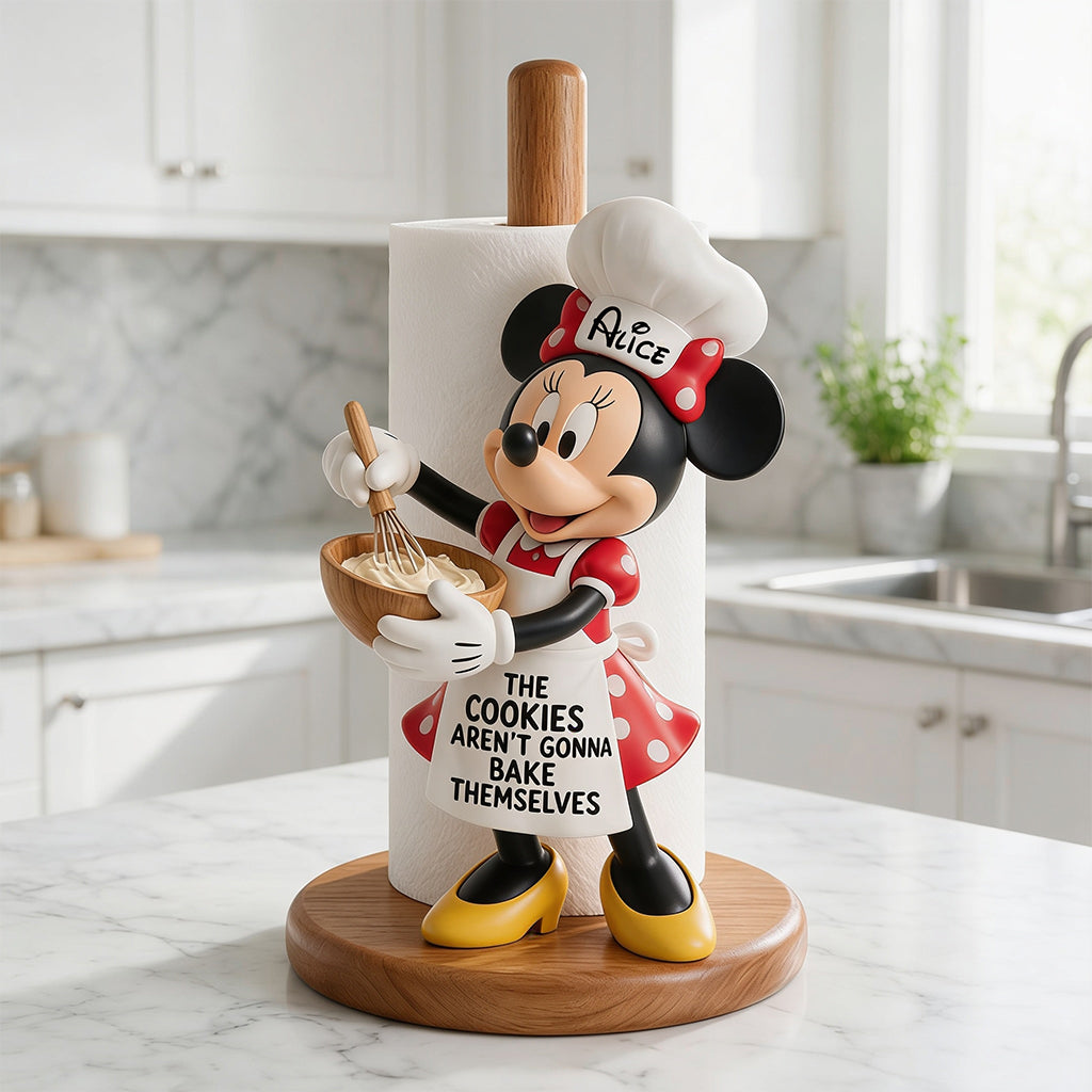 Personalized Mickey Mouse Paper Towel Stand Custom Name Gift for Mom Paper Towel Stand GradoCreations