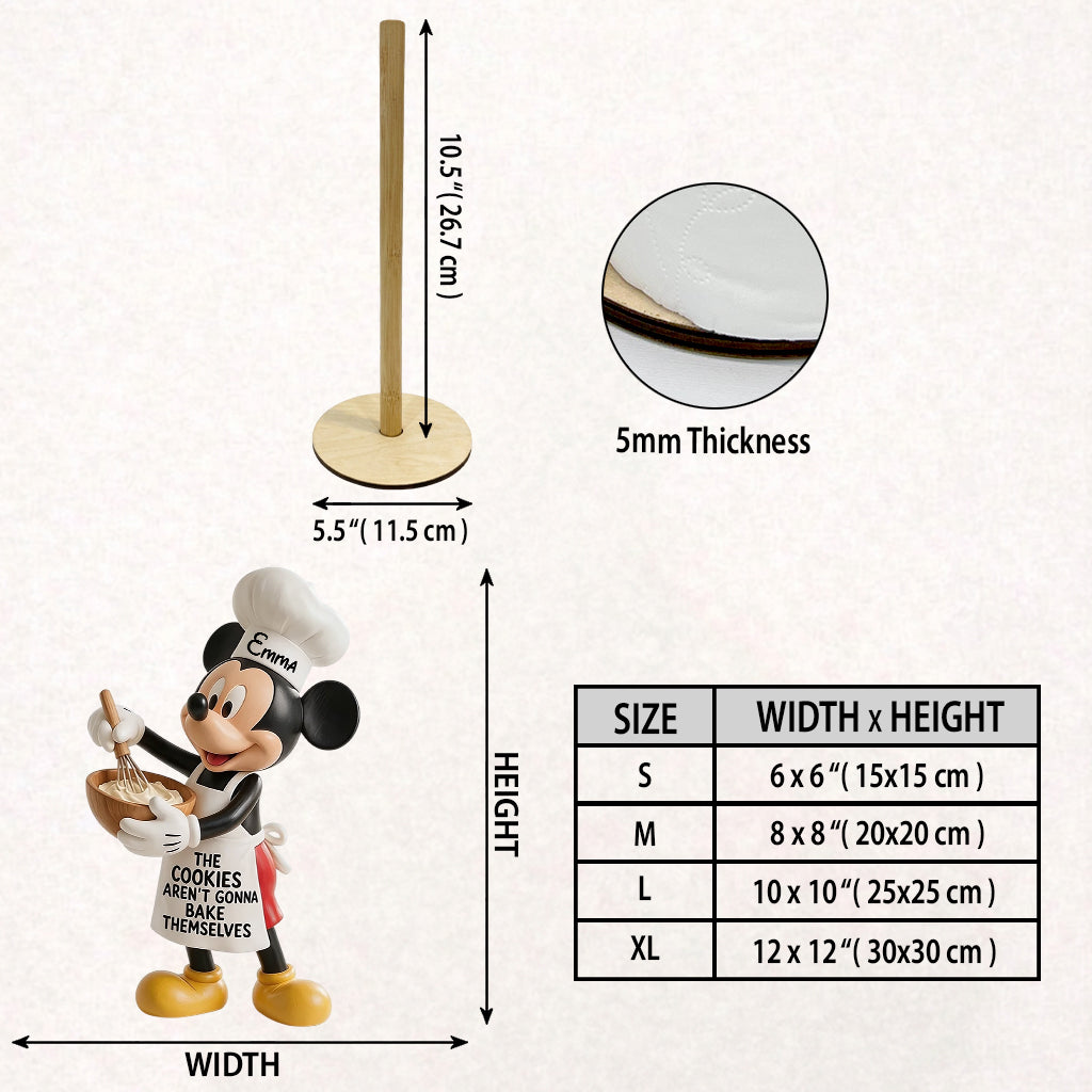 Personalized Mickey Mouse Paper Towel Stand Custom Name Gift for Mom Paper Towel Stand GradoCreations