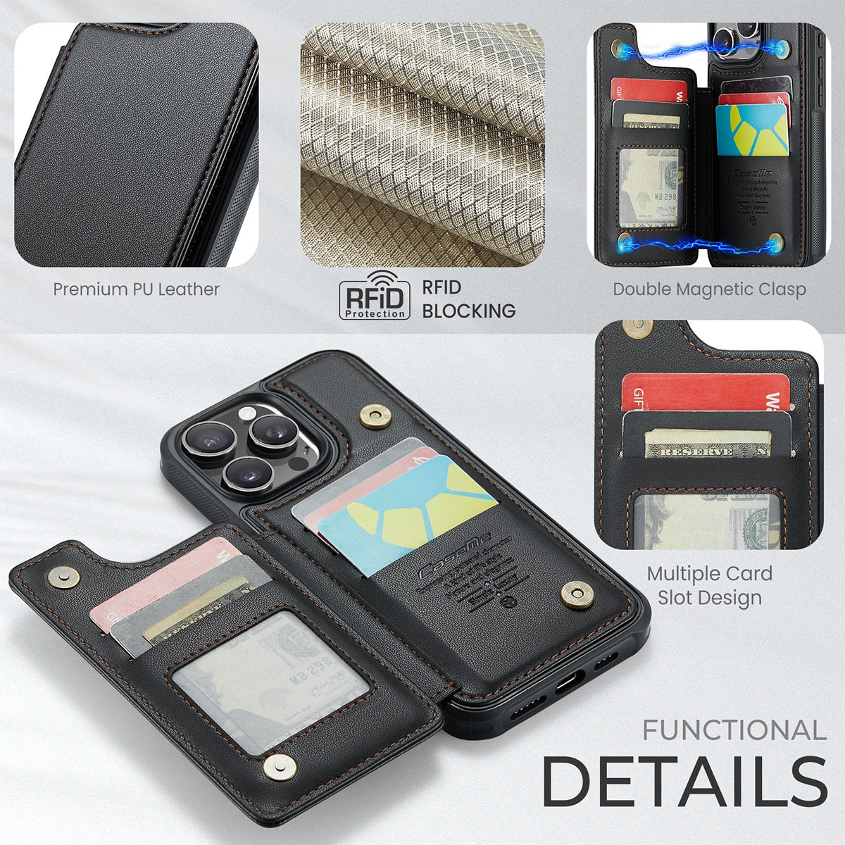 Personalized Magical Castle Wallet Phone Case Custom Name Gift Fully Printed Wallet Phone Case GradoCreations