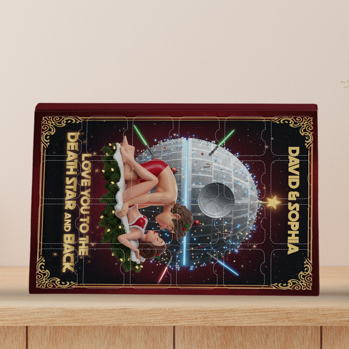 Personalized Holiday Advent Calendar with Mini Ornaments Gift Advent Calendar With Ornaments GradoCreations
