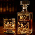 Personalized Whiskey Decanter Set for 100th Anniversary Gift Whiskey Decanter Set GradoCreations