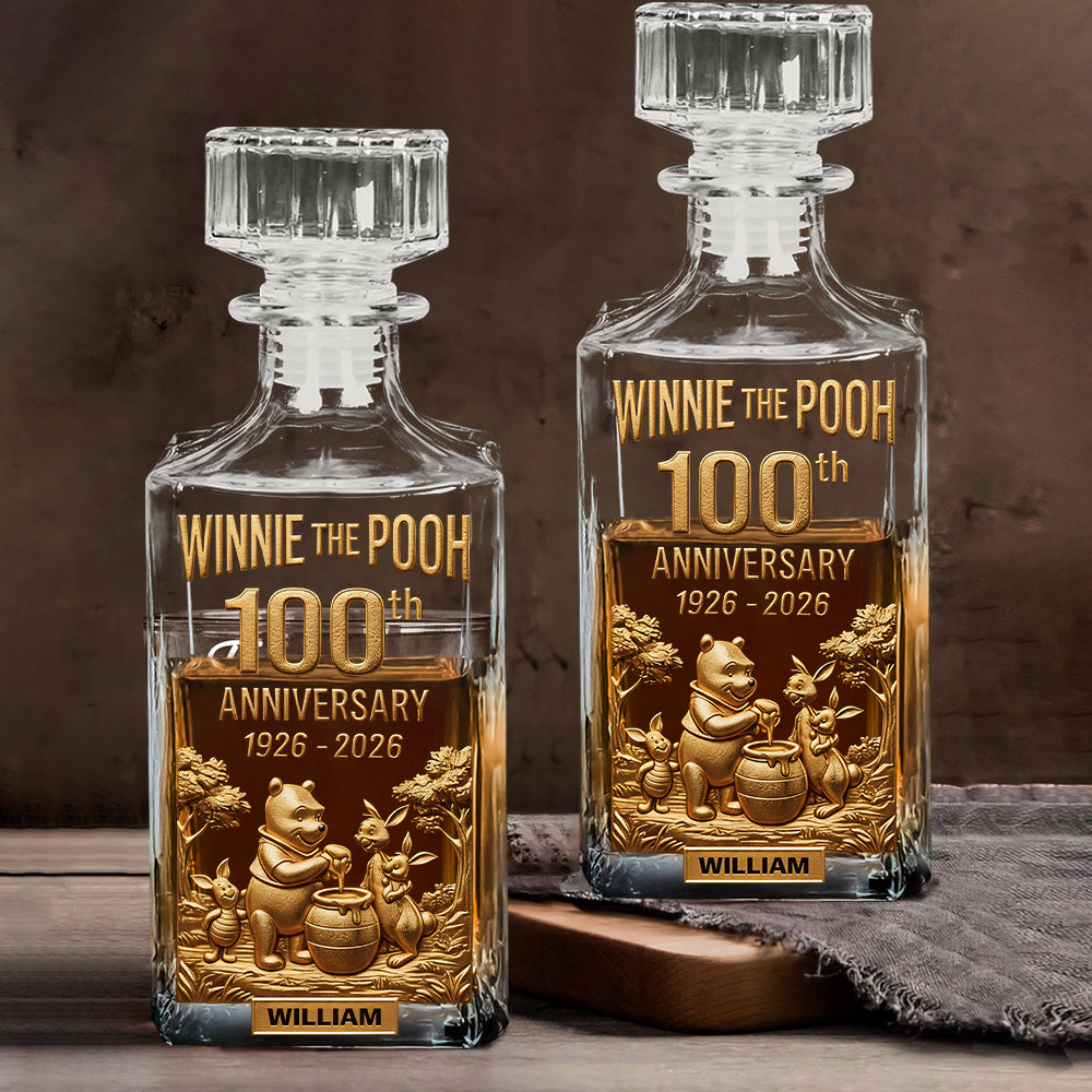 Personalized Whiskey Decanter Set for 100th Anniversary Gift Whiskey Decanter Set GradoCreations