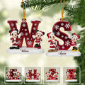 Personalized Mickey Mouse Ornament Custom Name Holiday Gift Ornament GradoCreations