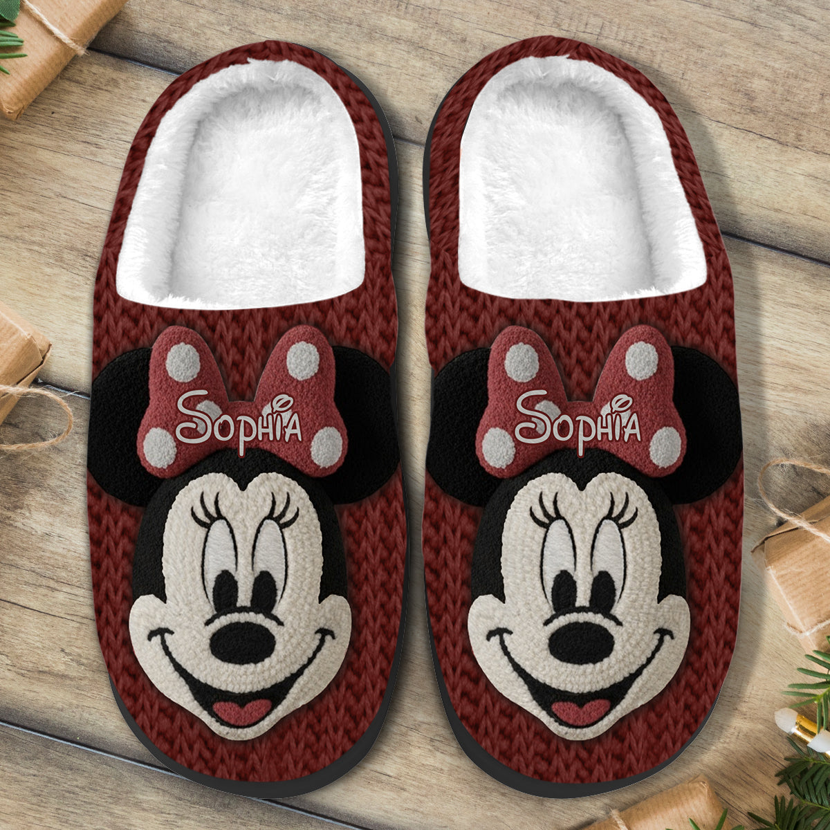 Personalized Disney Mouse Slippers Custom Name Gift for Kids Slippers GradoCreations