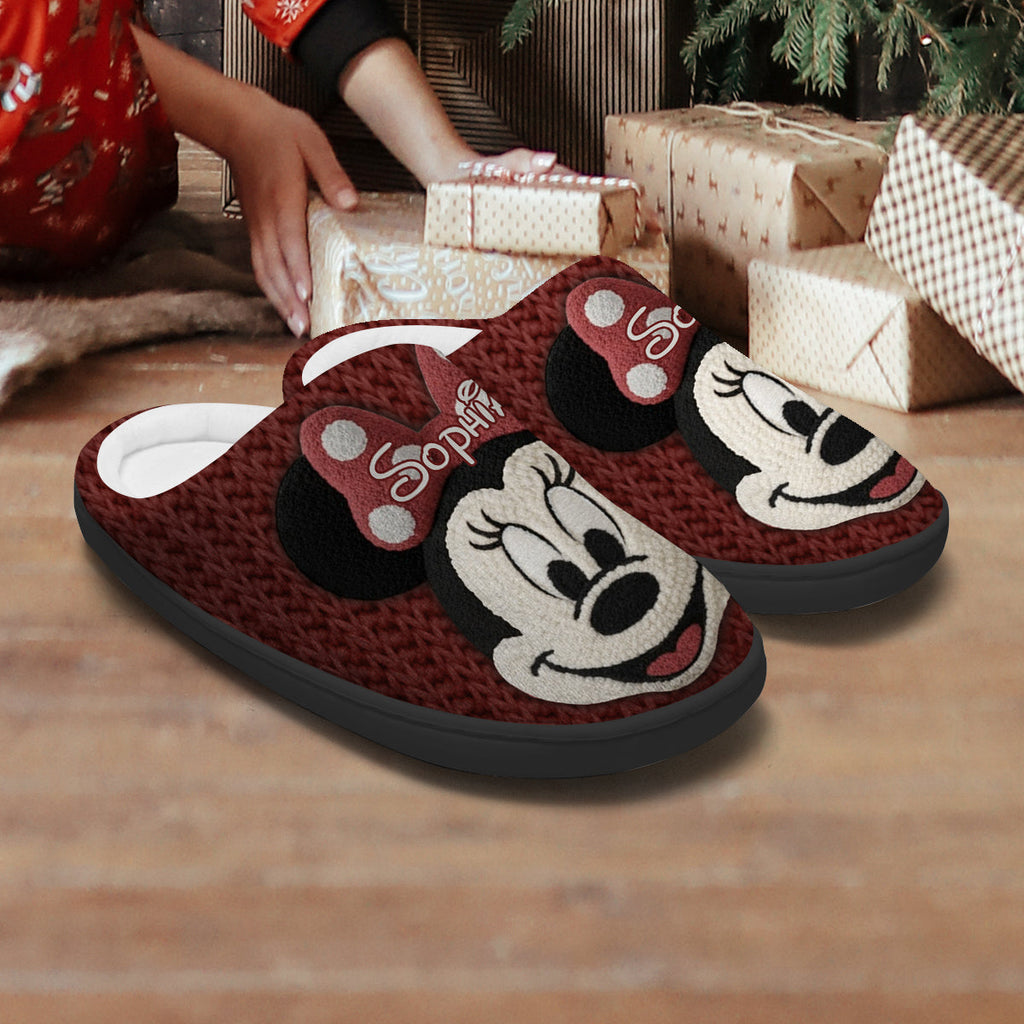 Personalized Disney Mouse Slippers Custom Name Gift for Kids Slippers GradoCreations