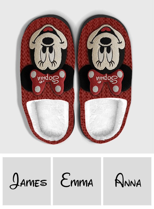 Personalized Disney Mouse Slippers Custom Name Gift for Kids Slippers GradoCreations