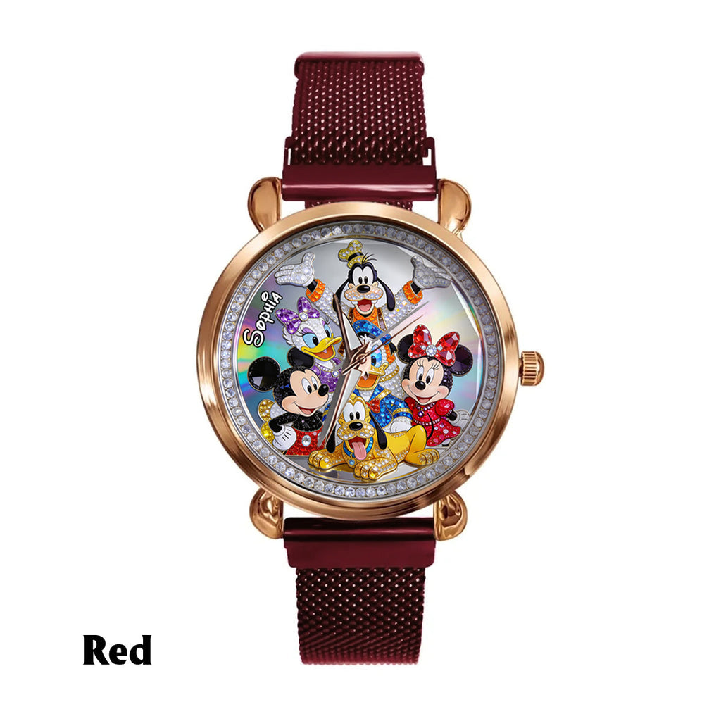 Personalized Disney Friends Women Hand Watch Custom Name Gift Women Hand Watch GradoCreations