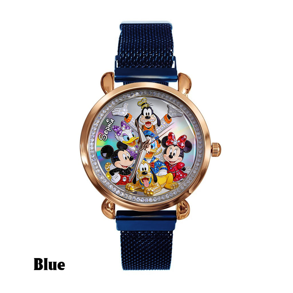 Personalized Disney Friends Women Hand Watch Custom Name Gift Women Hand Watch GradoCreations
