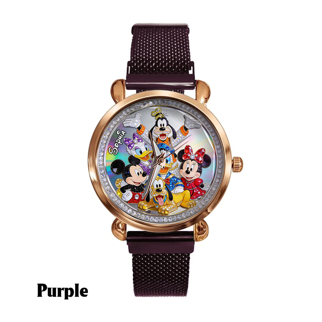 Personalized Disney Friends Women Hand Watch Custom Name Gift Women Hand Watch GradoCreations