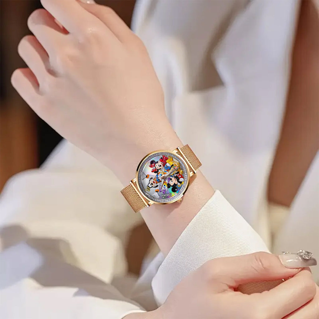 Personalized Disney Friends Women Hand Watch Custom Name Gift Women Hand Watch GradoCreations