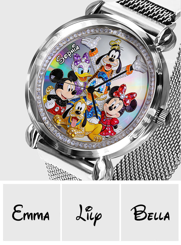 Personalized Disney Friends Women Hand Watch Custom Name Gift Women Hand Watch GradoCreations