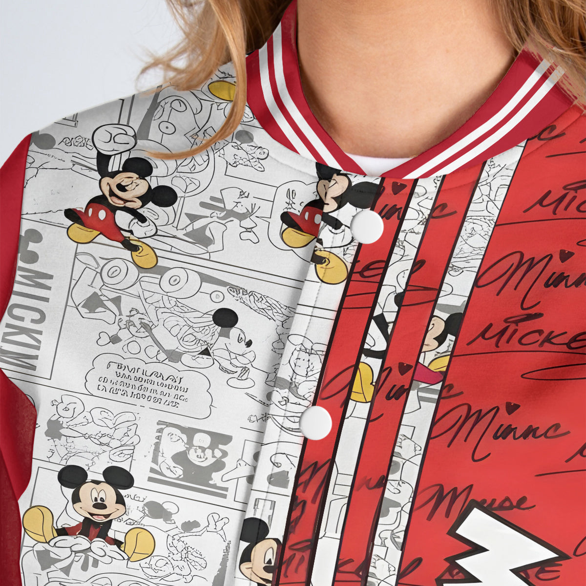 Personalized Mickey Mouse Varsity Jacket Custom Name Gift Varsity Jacket GradoCreations