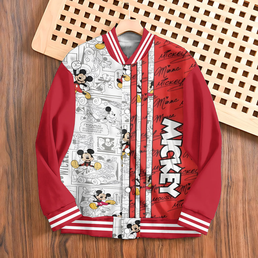 Personalized Mickey Mouse Varsity Jacket Custom Name Gift Varsity Jacket GradoCreations