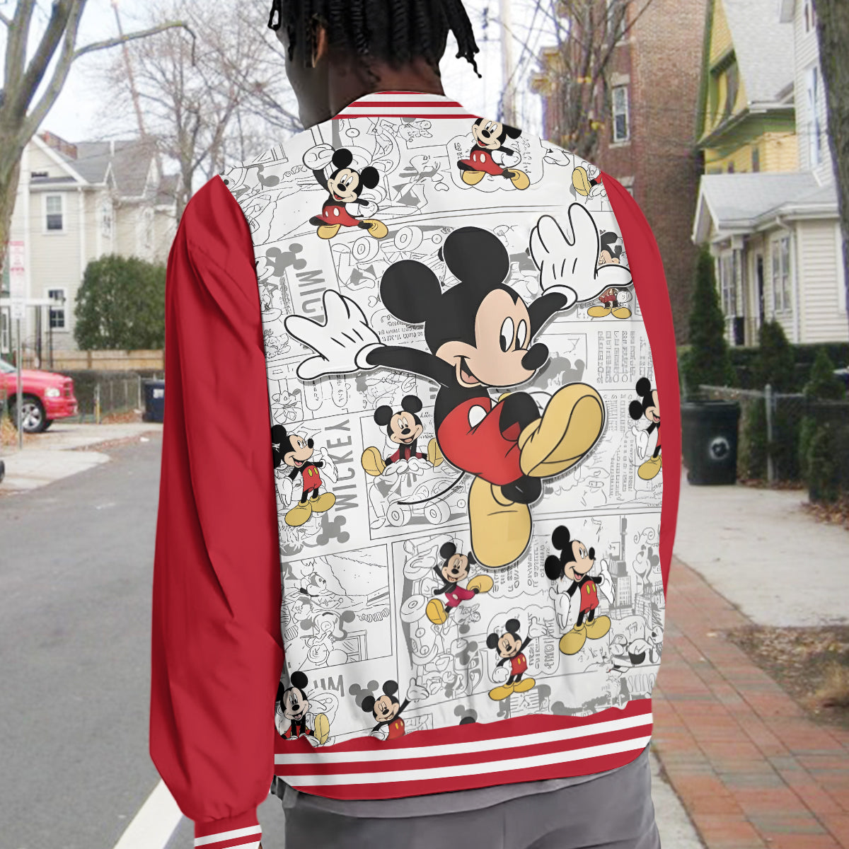 Personalized Mickey Mouse Varsity Jacket Custom Name Gift Varsity Jacket GradoCreations