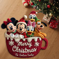 Personalized Disney Non-Slip Tufted Rug with Family Name for Christmas Non-Slip Tufted Rug GradoCreations
