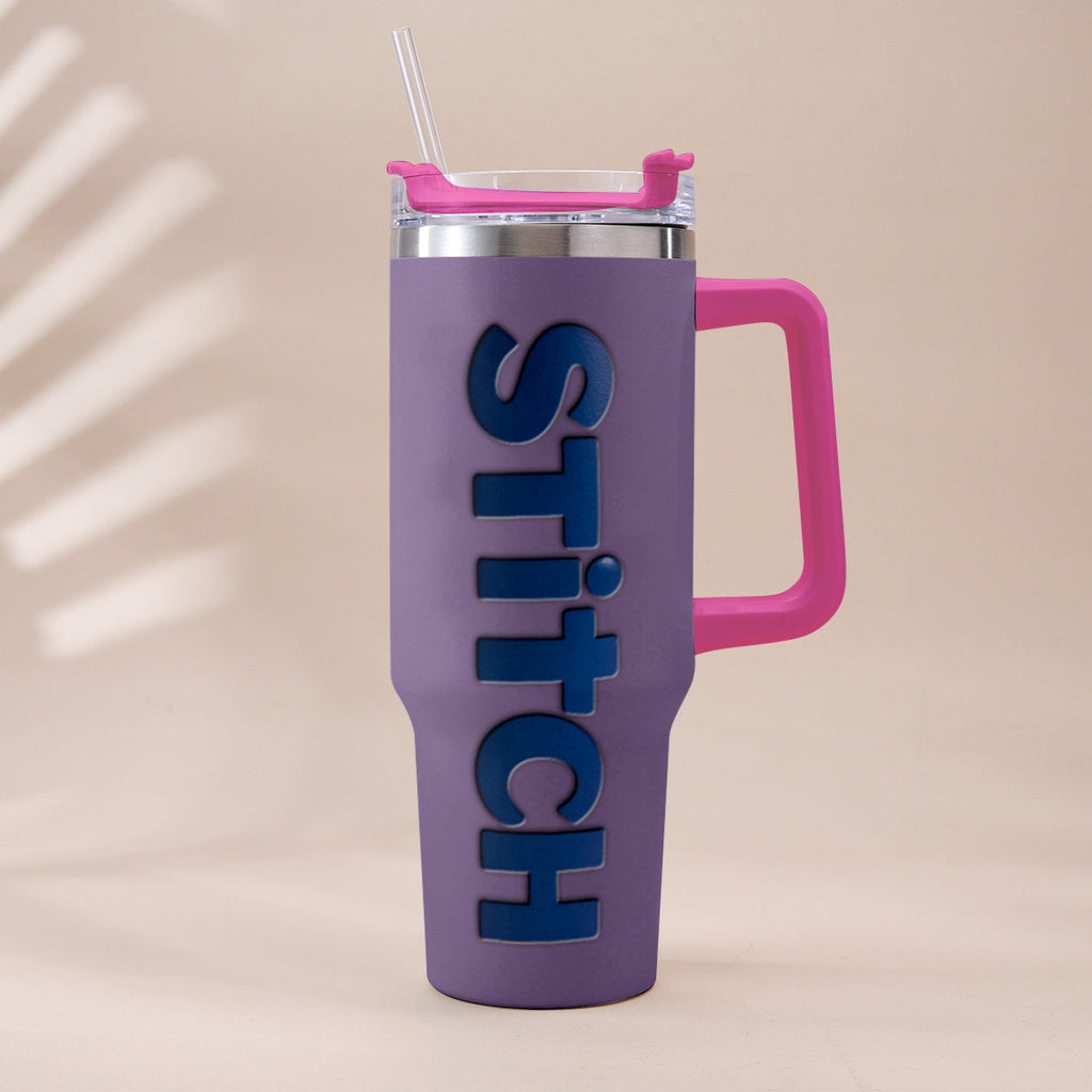Personalized Ohana Tumbler with Charms - Custom Drinkware Gift Tumbler With Handle GradoCreations